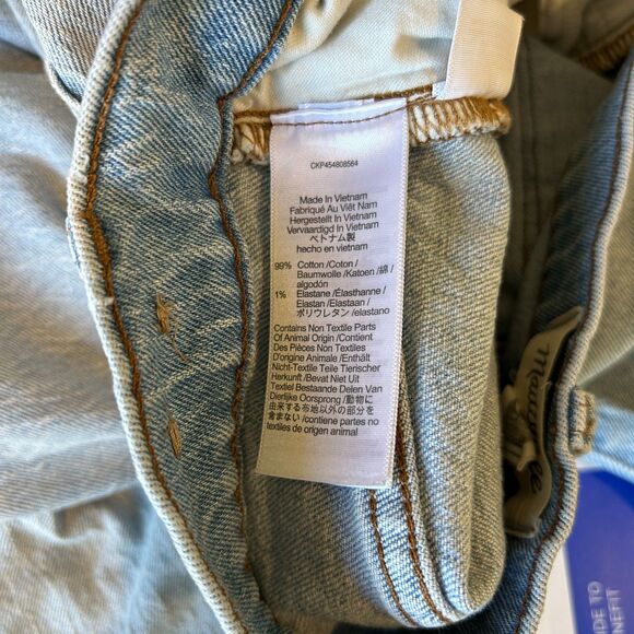 Madewell Boyfriend Jeans Size 29 The High Rise Slim Crop Distressed Knee - Picture 8 of 8